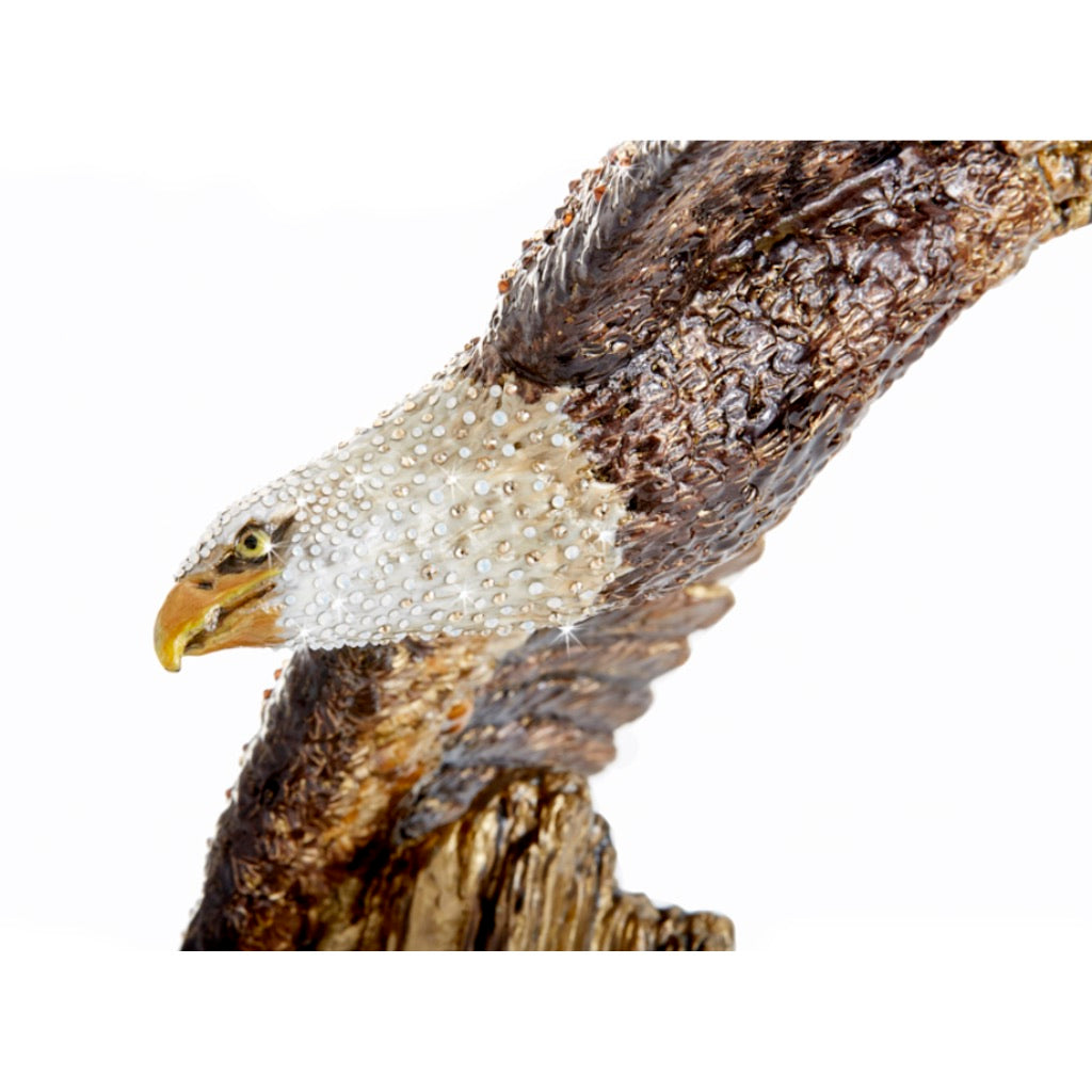 Jay Strongwater 25th Anniversary Collectible Franklin Soaring Eagle Figurine