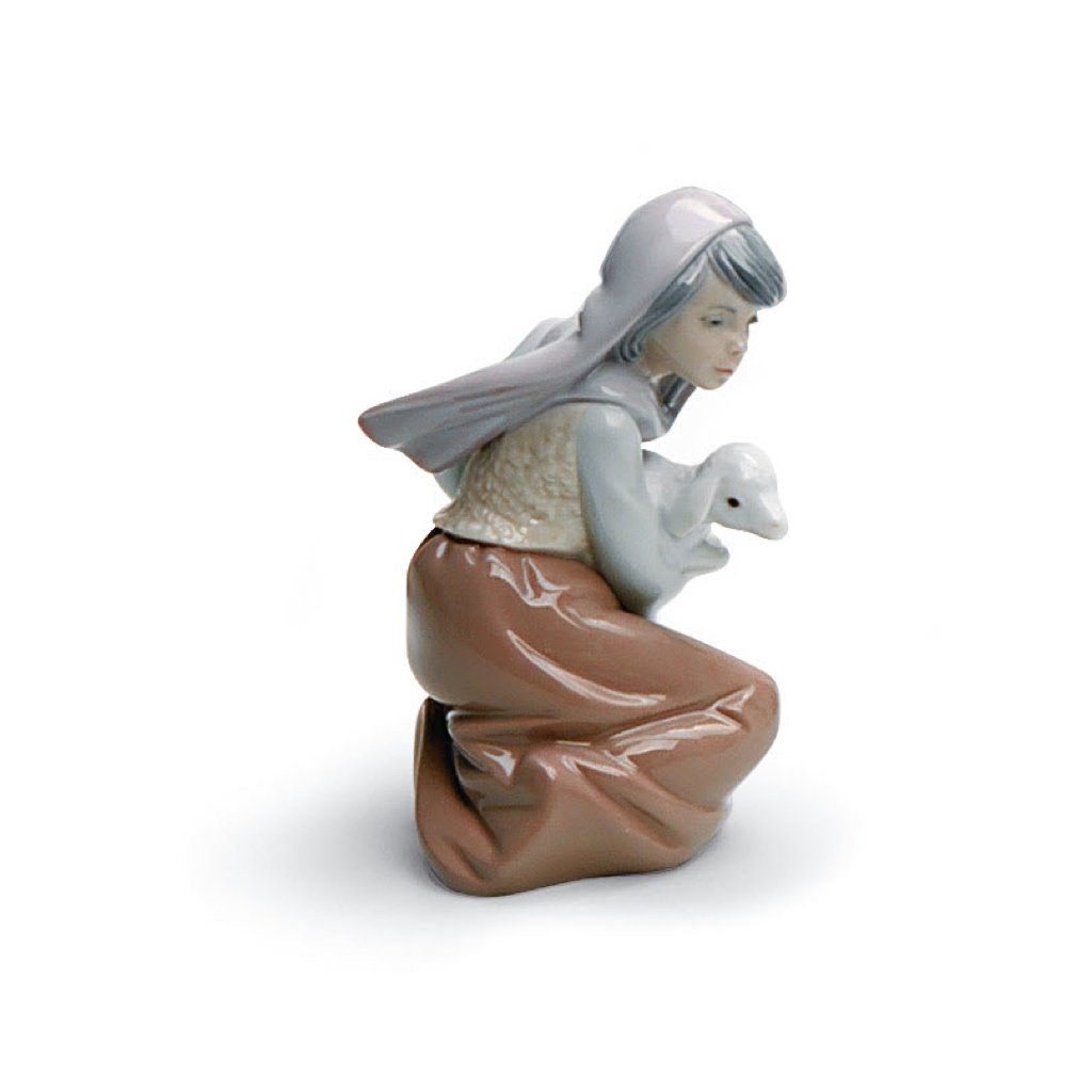 Exquisite Lladro Handmade Porcelain Figurine of a Lost Lamb