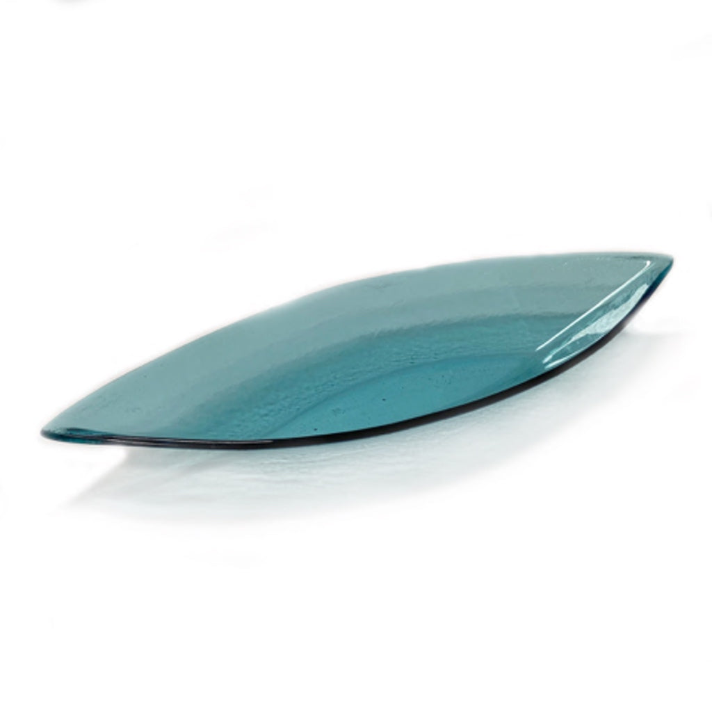 Handmade USA Annieglass Small Ultramarine Canoe Dish