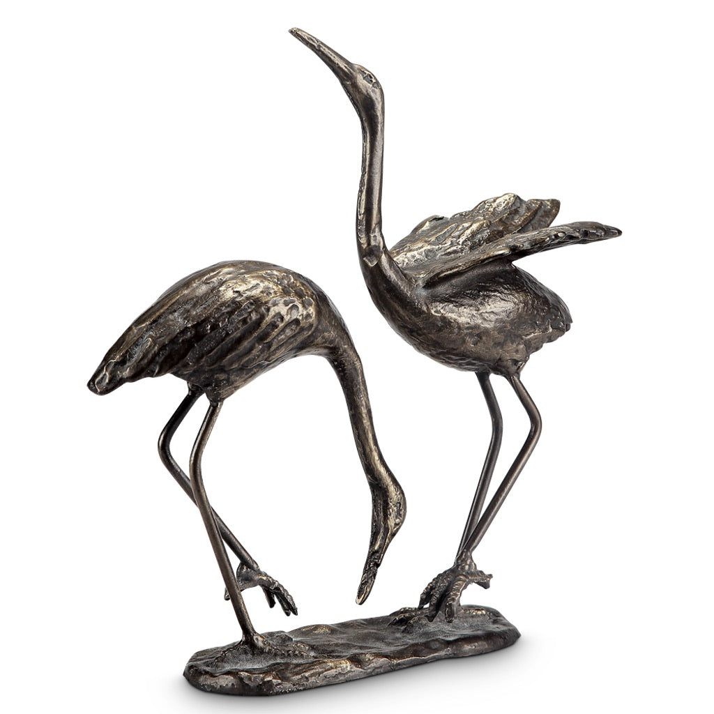 SPI Home Elegant Seaside Style Cast Iron Garden Crane Pair