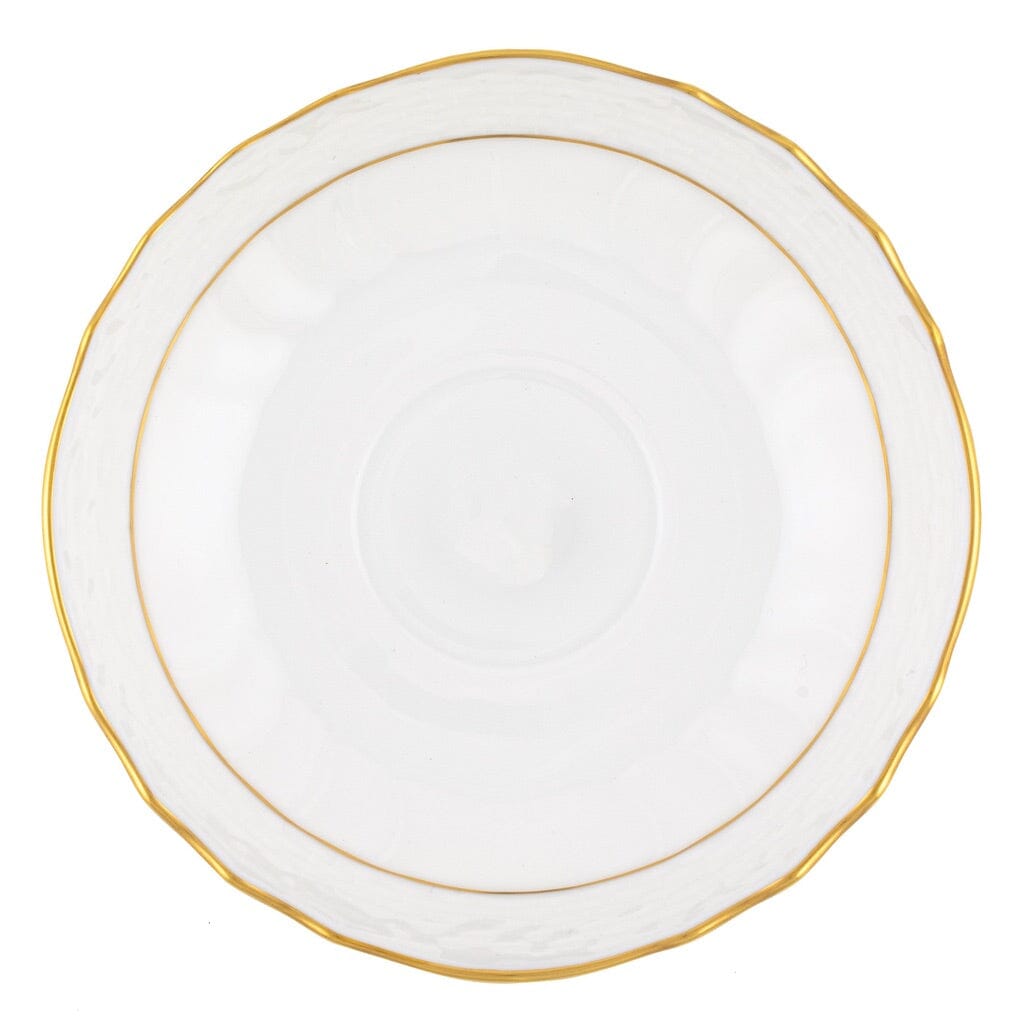 Herend Canton Saucer with Exquisite 24K Golden Edge for Tableware