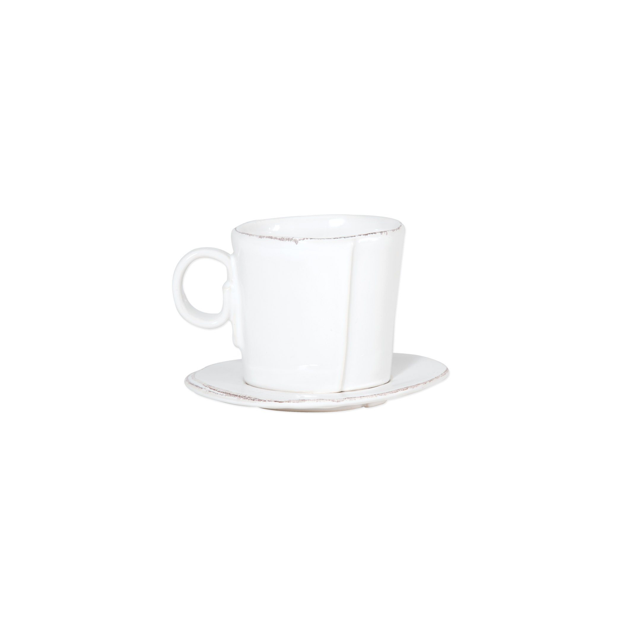 Handcrafted Vietri Lastra Espresso Cup with Matching Saucer