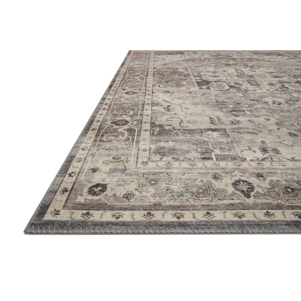 Loloi II Hathaway HTH 05 Steel & Ivory Affordable Polyester Area Rug