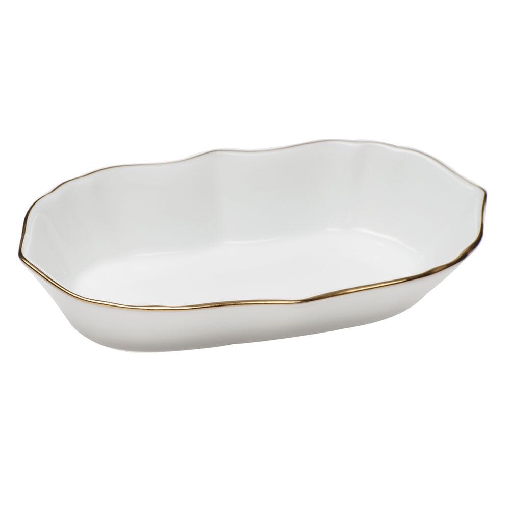 Herend Narrow Pin Dish with Stunning Golden Edge Design
