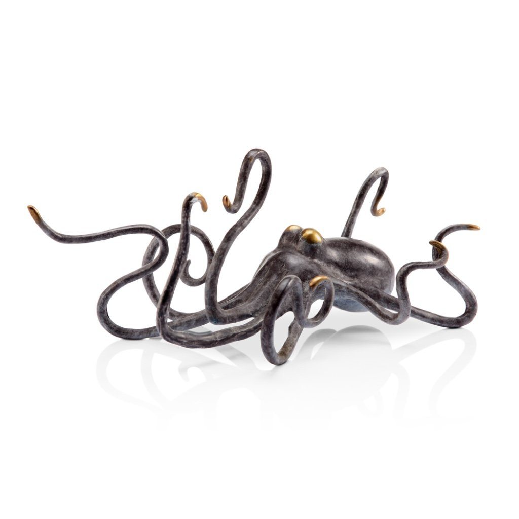 Handmade Brass SPI Gallery Octopus Sculpture for Home or Yacht