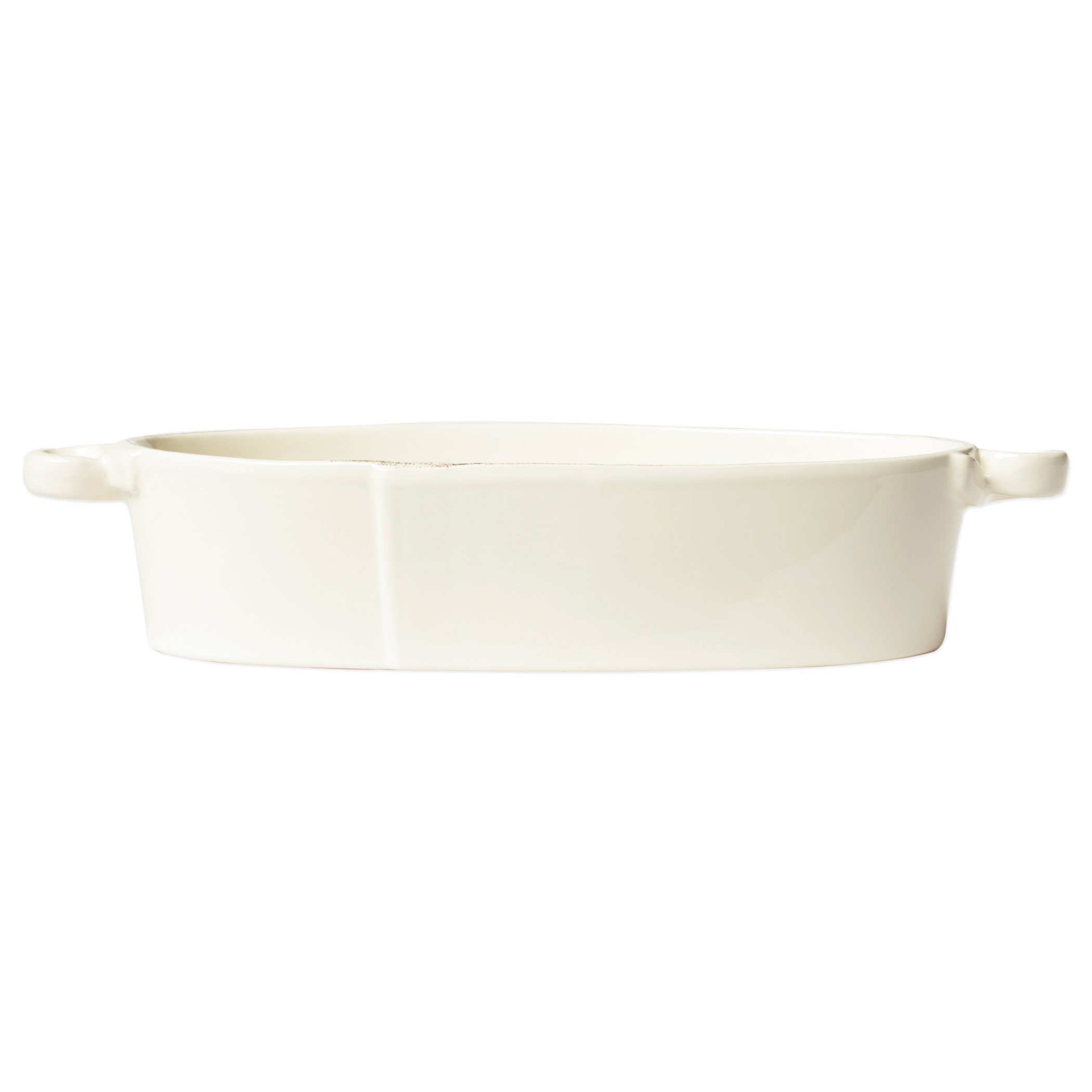 Vietri Handmade Lastra Pattern Oval Baker with Handles