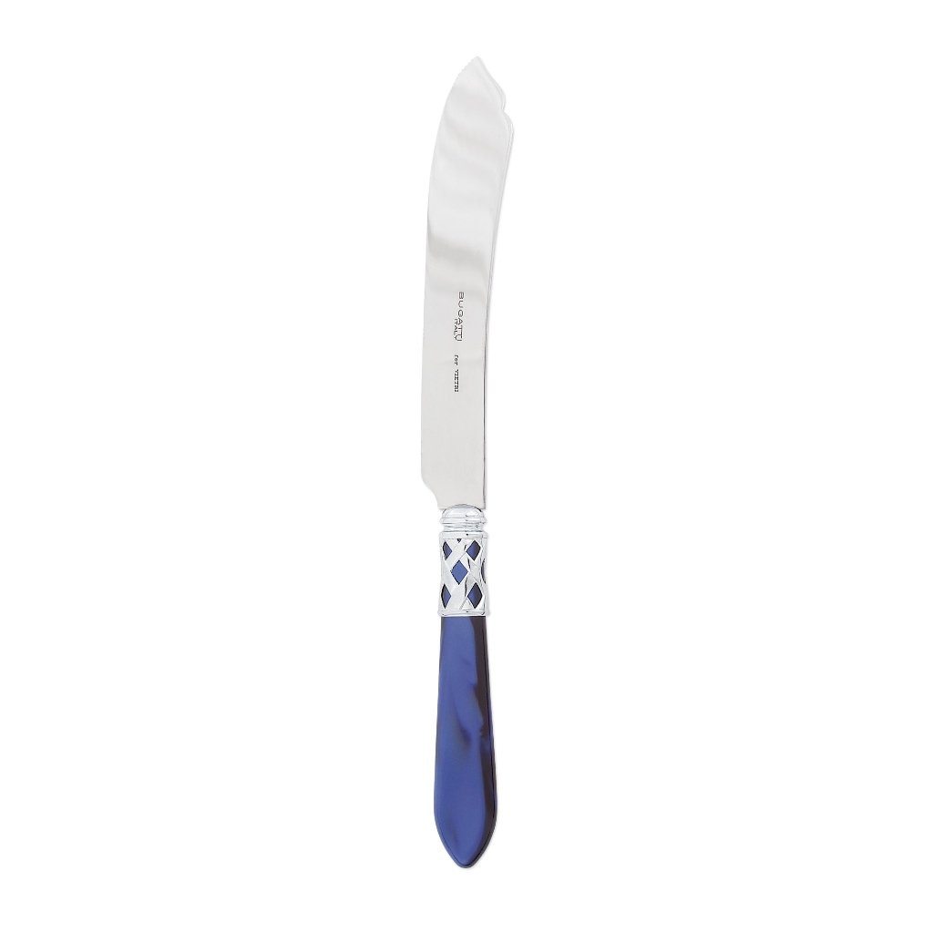 Vietri Aladdin's Stunning Chrome-finish 18/10 Stainless Steel Cake Knife
