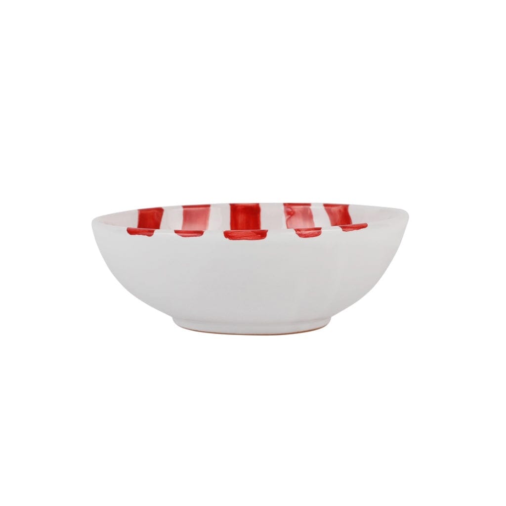 Vibrant Vietri Amalfitana Striped Cereal Bowls for Colorful Breakfasts