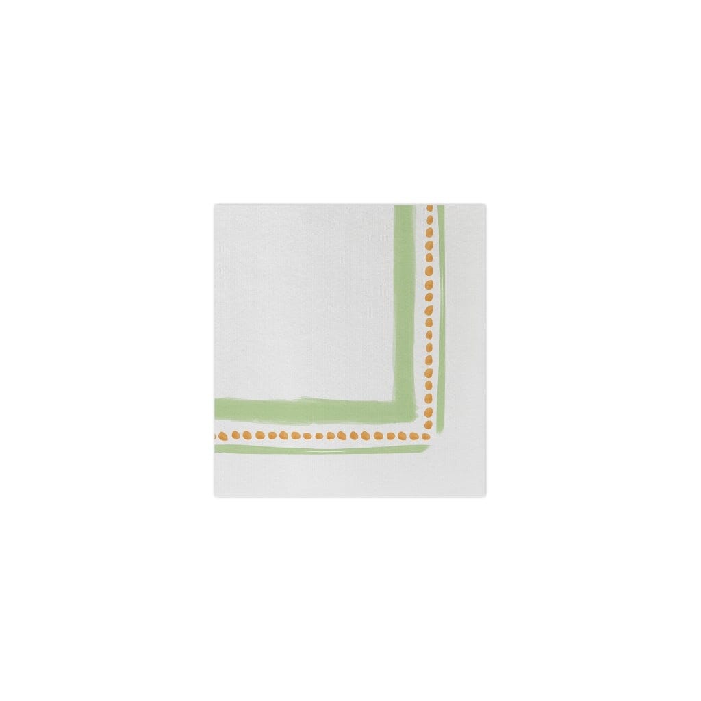 Vietri Papersoft Campagna Green Disposable Cocktail Napkins, Ideal for Any Occasion