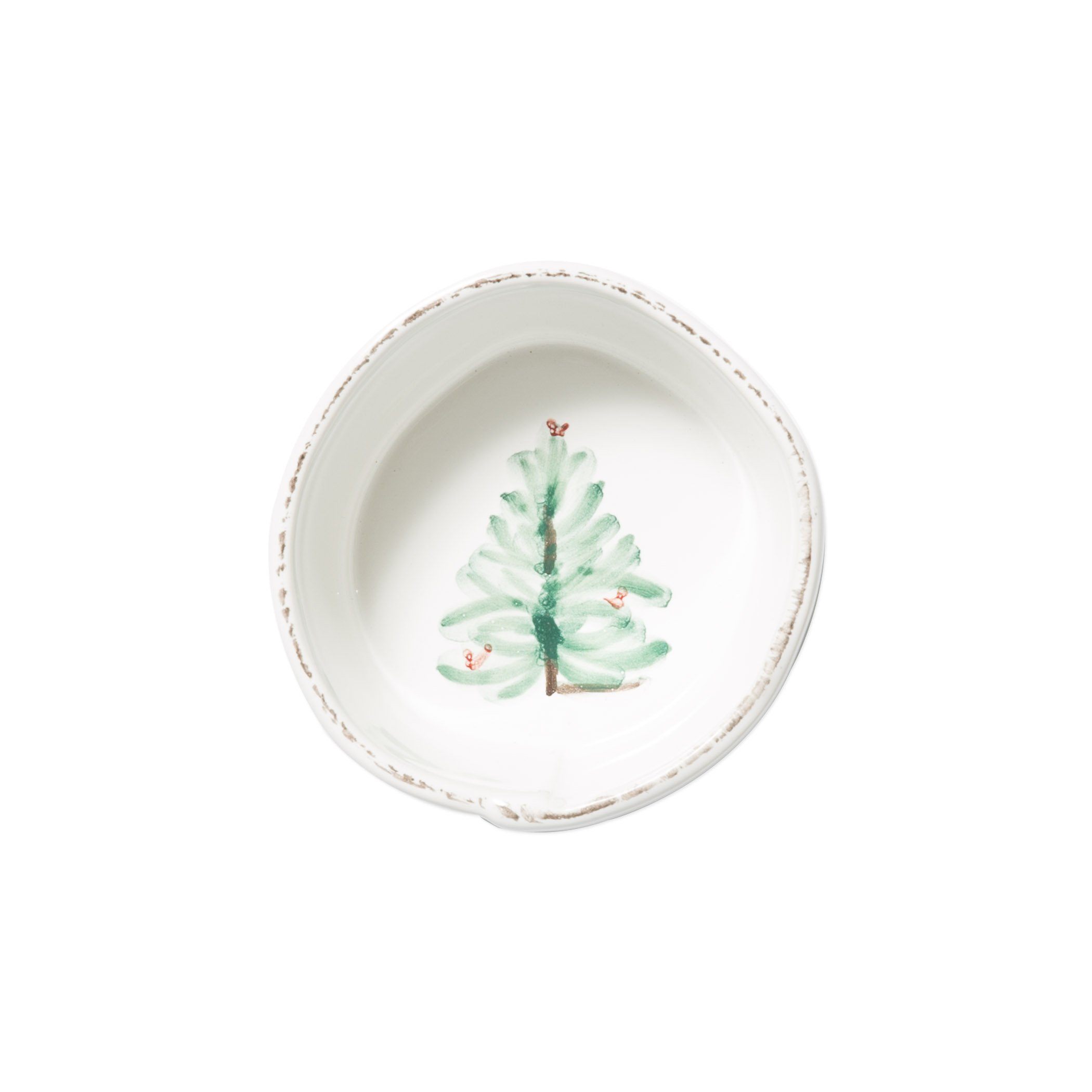 Vietri Italian Handmade Lastra Pattern Holiday Condiment Bowl for Festive Occasions