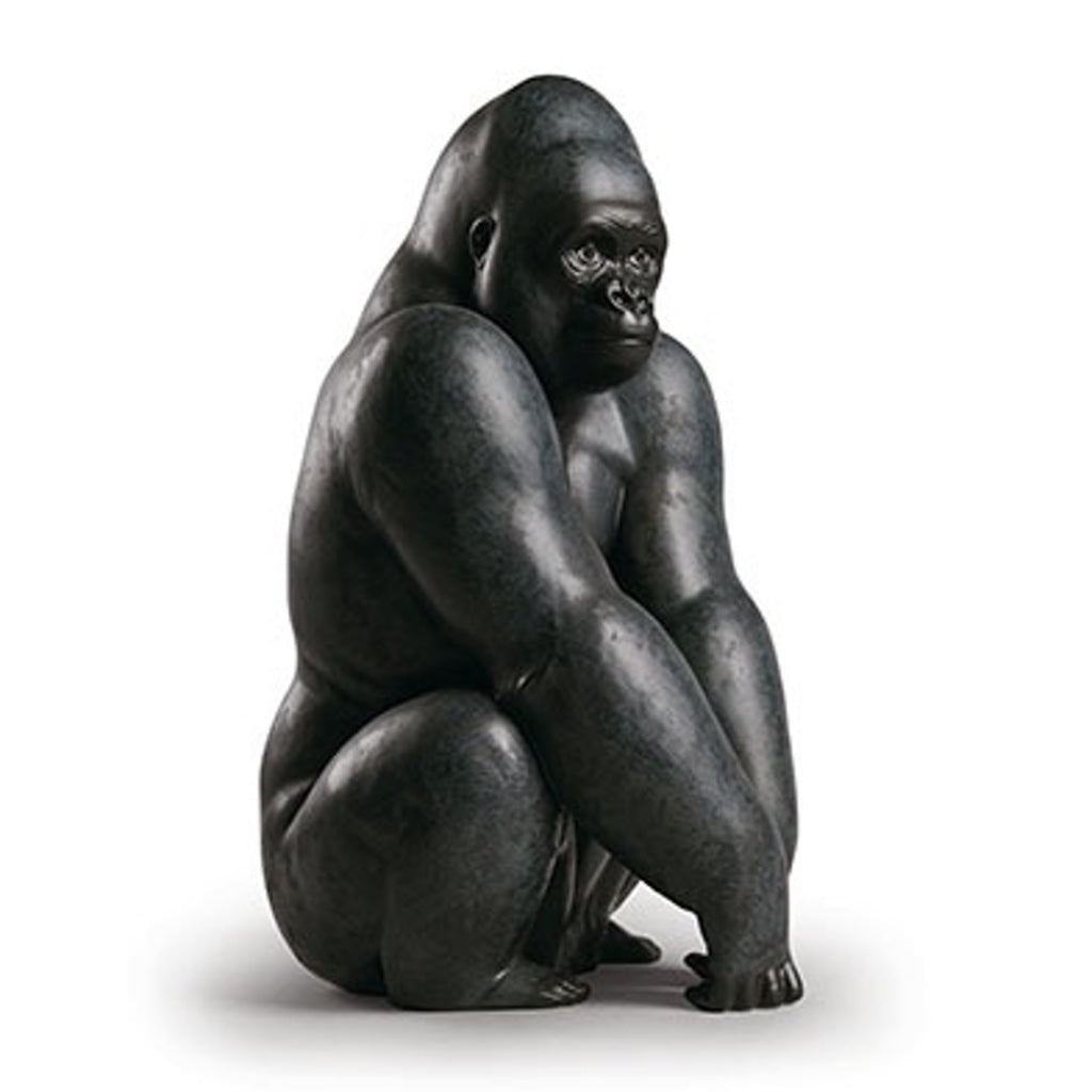 Lladro Porcelain Gorilla Figurine