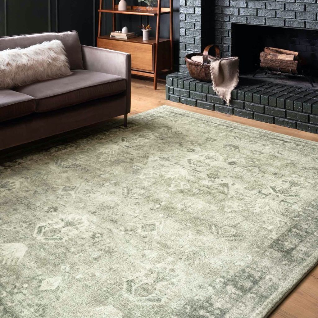 Loloi II Rosette ROS 04 Area Rug in Elegant Steel and Graphite Shades