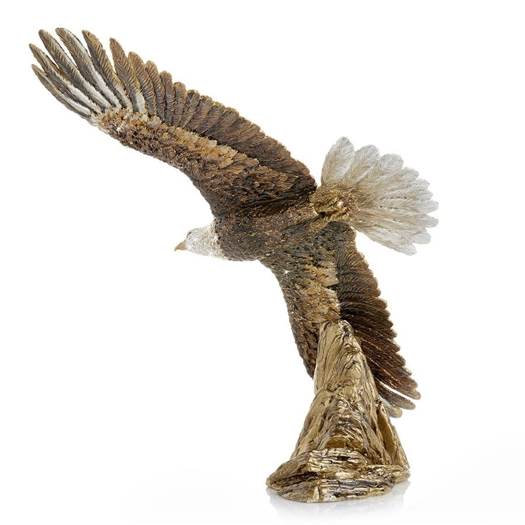 Jay Strongwater 25th Anniversary Collectible Franklin Soaring Eagle Figurine