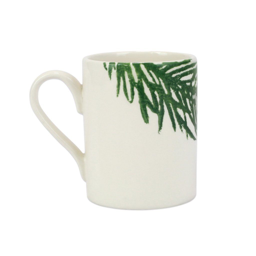 Vietri Hand - painted Red Christmas Nutcracker Mug, a Festive Ceramic Drinkware