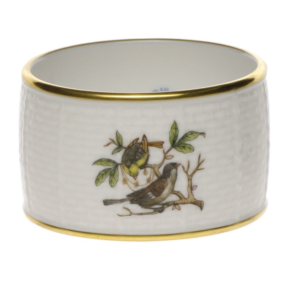 Exquisite Herend Rothschild Bird Porcelain Napkin Ring for Collectors