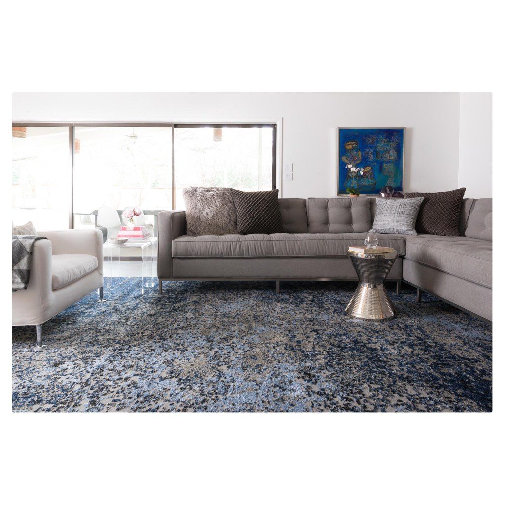 Loloi Viera VR 07 Area Rug in Elegant Grey and Navy Colors