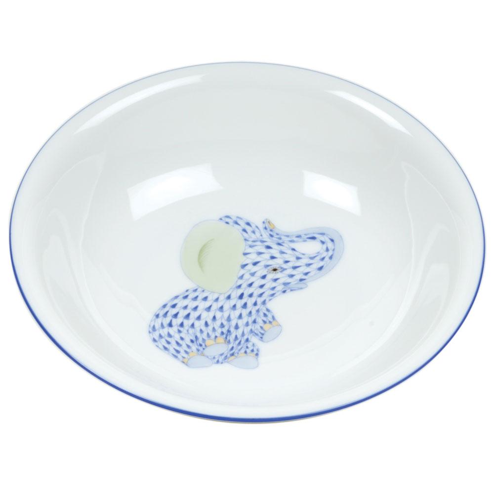 Exquisite Handmade Herend Porcelain Bowl Featuring an Elephant Design