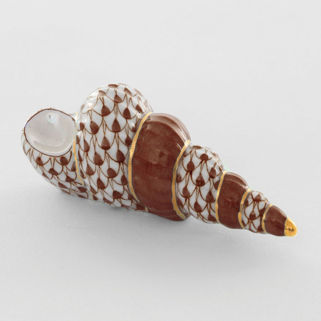 Herend Handmade Porcelain Staircase Shell Decorative Figurine