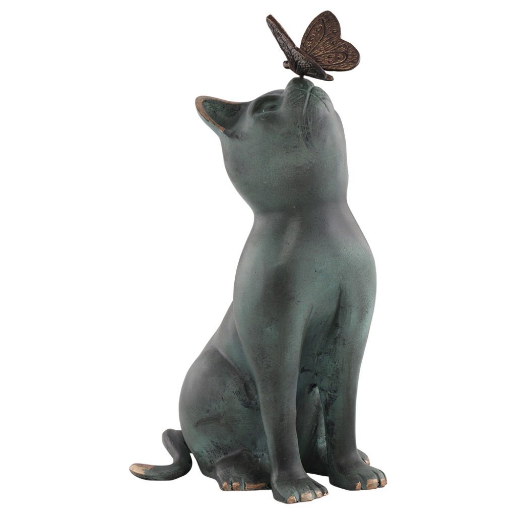 Adorable Aluminum Hand - Cast SPI Garden Curiosity Cat Sculpture