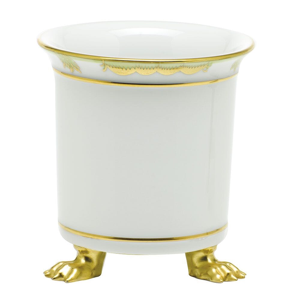 Exquisite Herend Mini Cachepot with 24K Gold Accents and Princess Victoria Pattern
