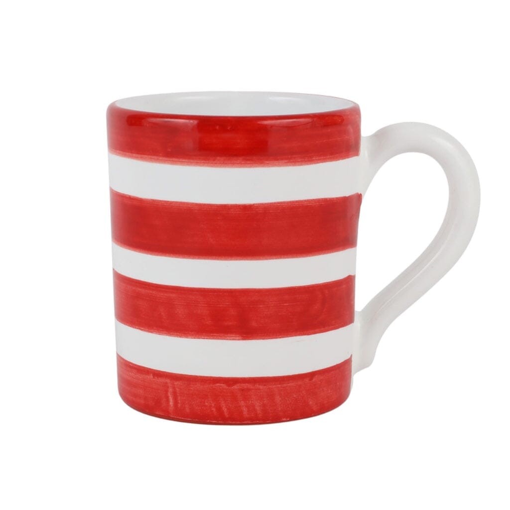 Vietri Colorful Amalfitana Striped Coffee Mug - Four Bright Hues