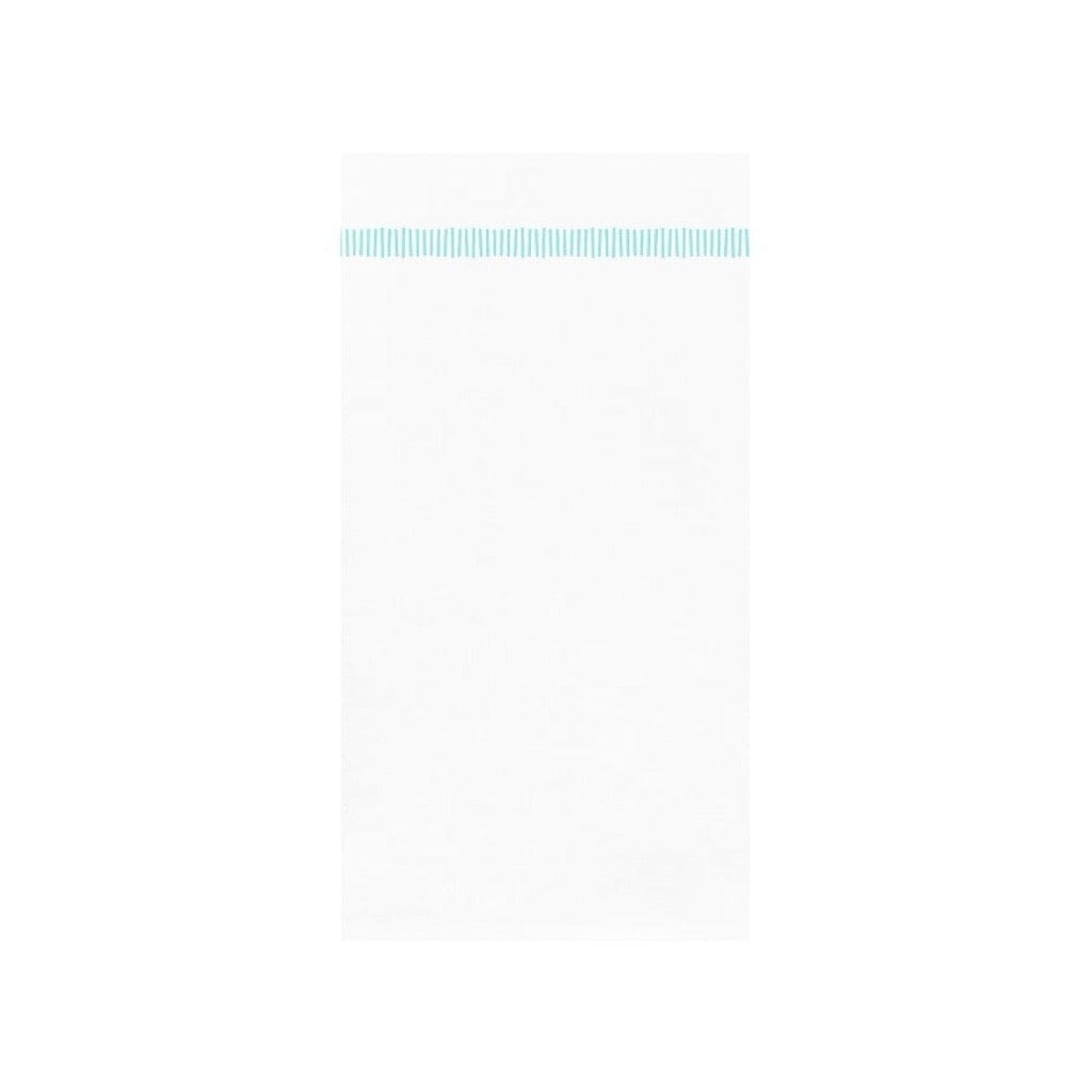 Vietri Papersoft Napkins Fringe Aqua Guest Towels