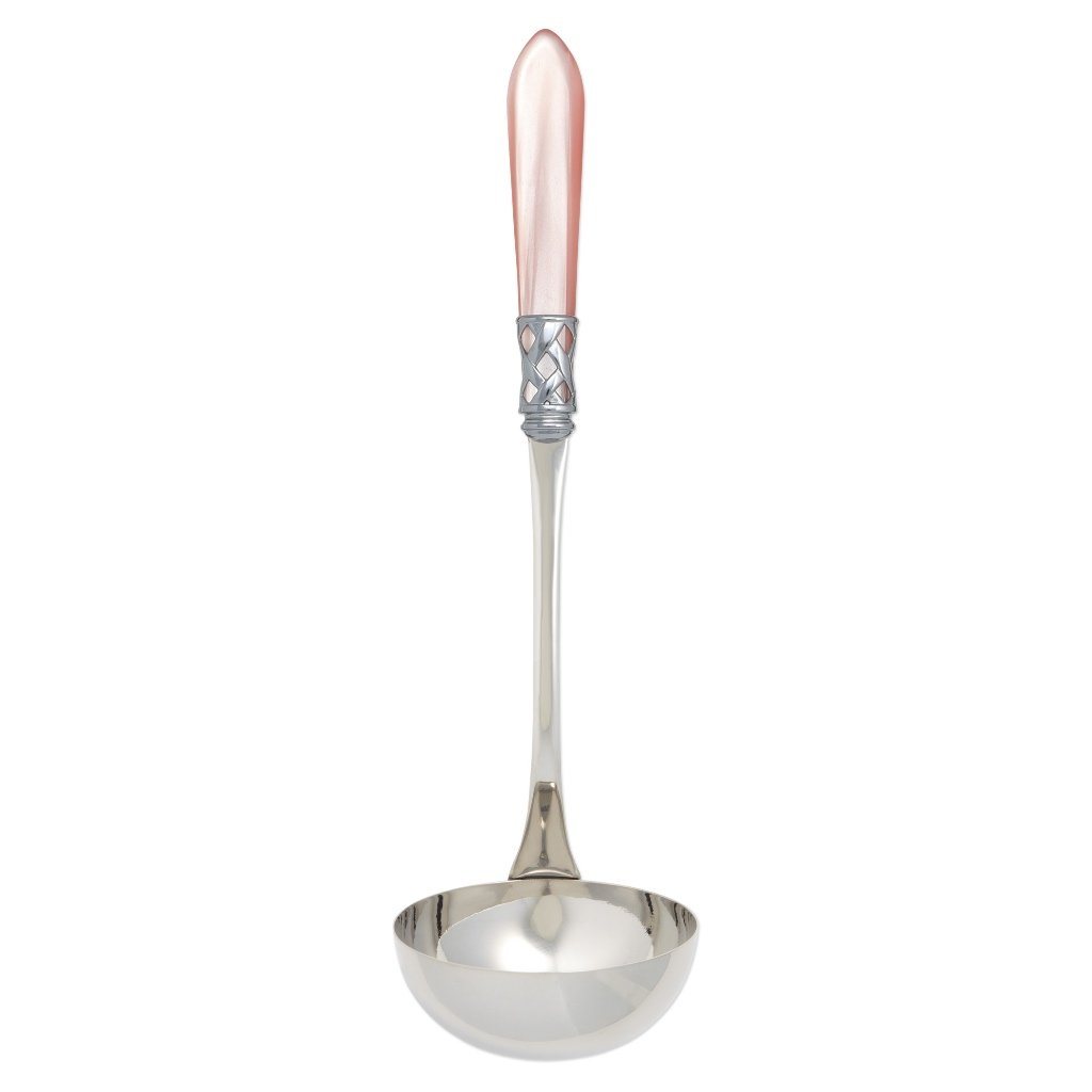 Vietri Aladdin Brilliant Chrome-Finished Soup Ladle for Sophisticated Dining
