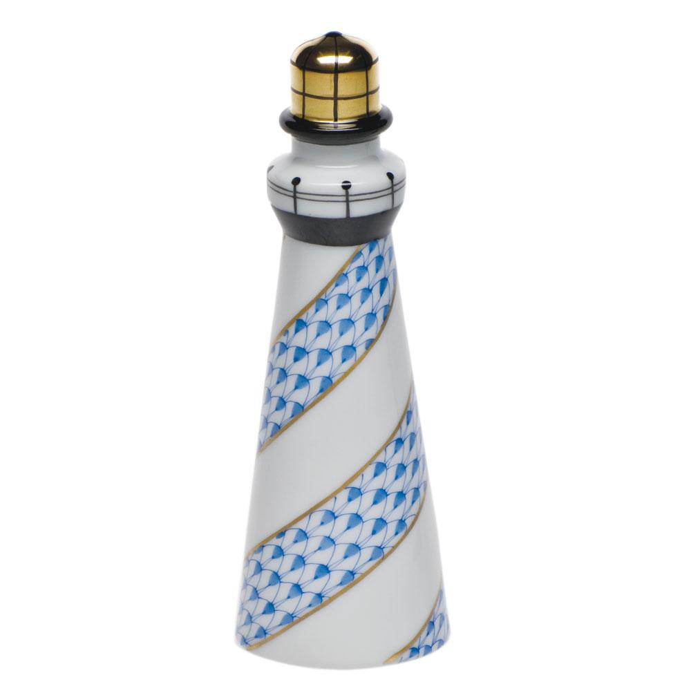 Handmade and Hand - painted Herend Lighthouse Porcelain Figurine