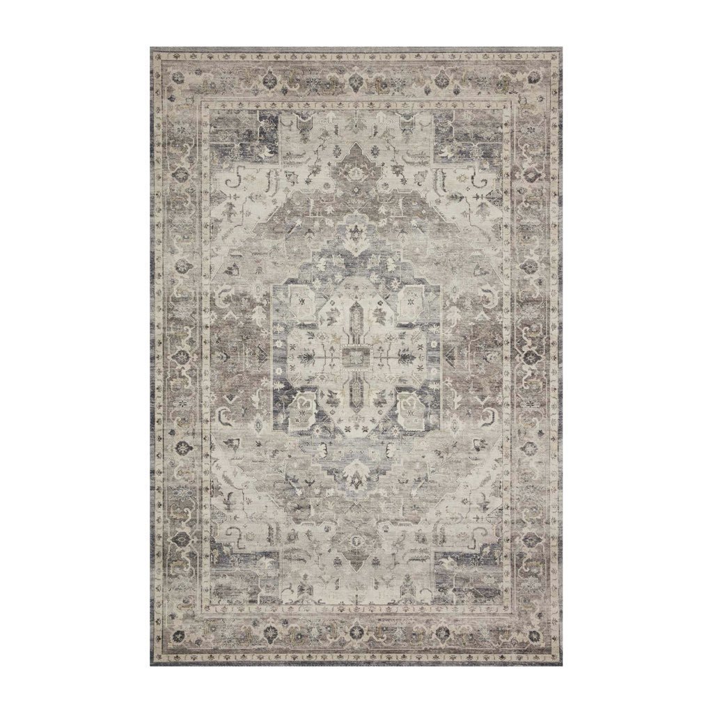 Loloi II Hathaway HTH 05 Steel & Ivory Affordable Polyester Area Rug