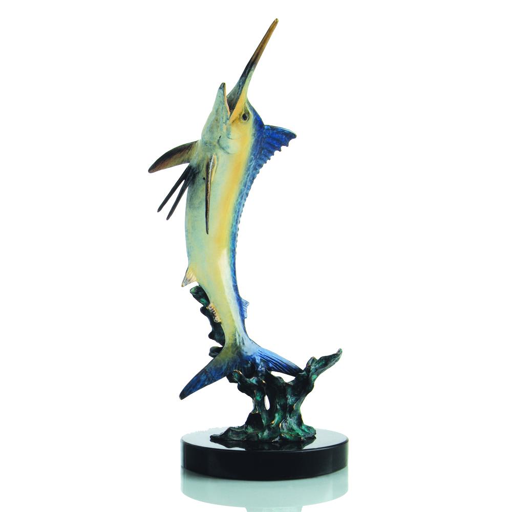Stunning SPI Gallery Blue Marlin Sculpture for Art Lovers