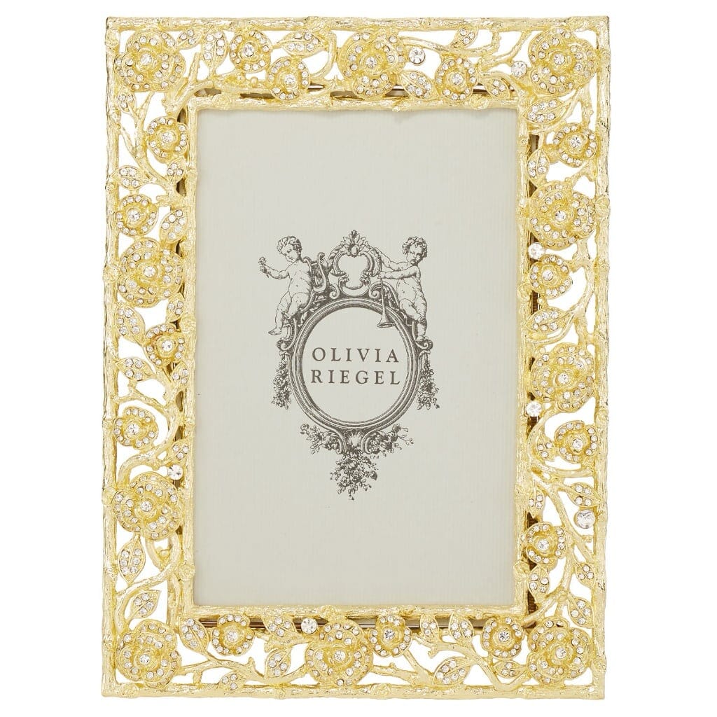 Luxurious Olivia Riegel Gold Ellarose 4 x 6 Picture Frame for Cherished Memories