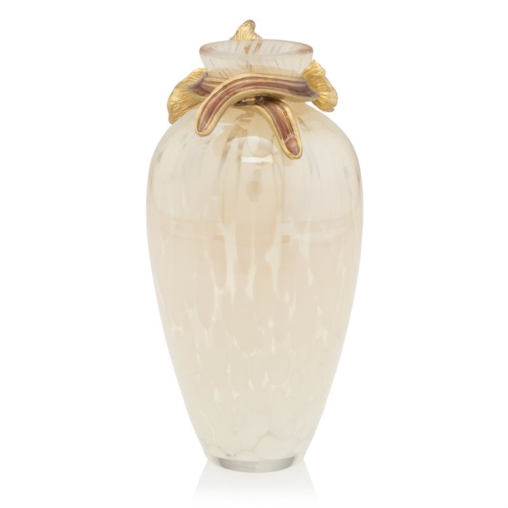 Jay Strongwater Mini Ornamental Audra Orchid Glass Vase