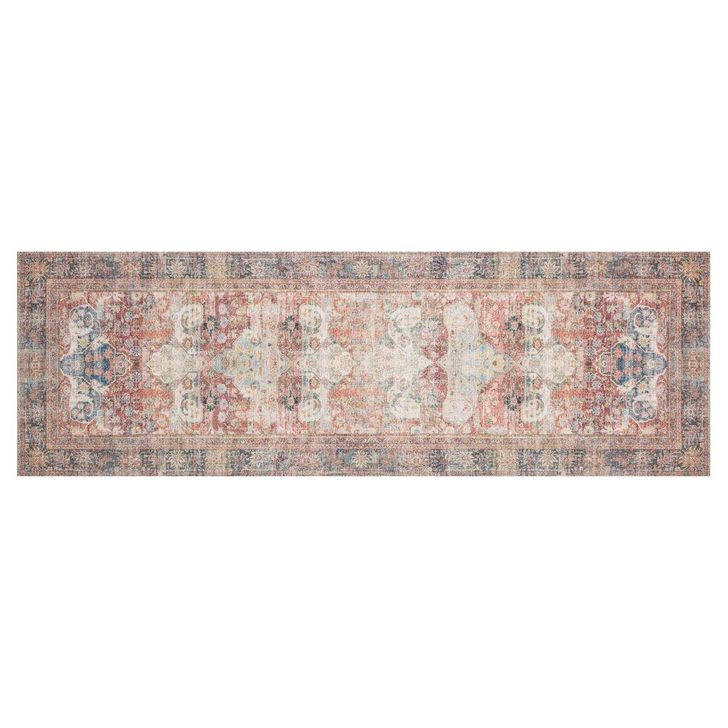 Loloi Loren LQ 14 Area Rug in Brick and Multi - Color Shades
