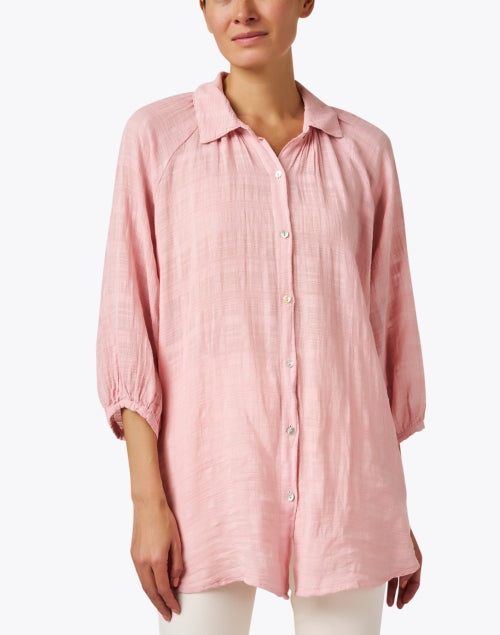 Stylish Pink Cotton Wren Shirt for Warm Weather