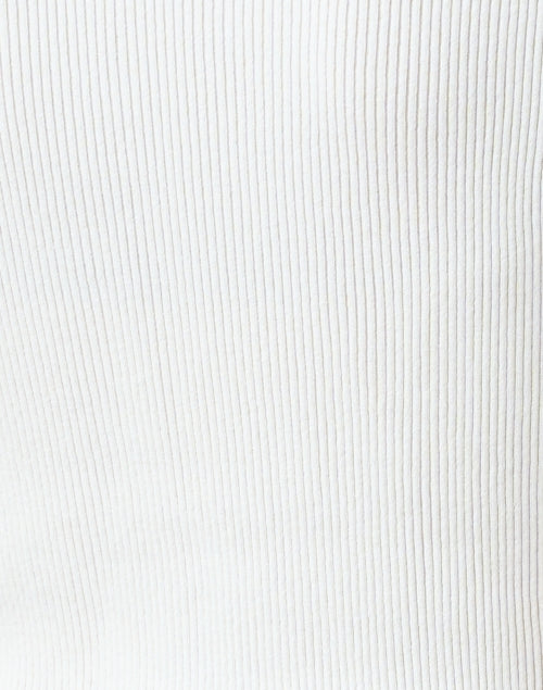 Stylish White Short-Sleeved Ribbed Knit Stretch Top for Women