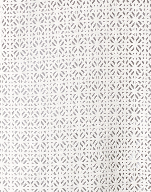 White Leather Laser-Cut Longline Duster Jacket - A Must-Have Seasonal Outerwear