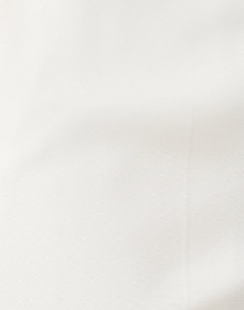 Stylish White Straight - Leg Cotton Trousers by Emporio Armani