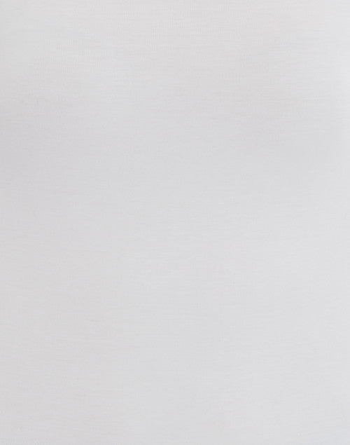 Stretchable Long-Sleeved White Crew Neck Viscose Top for Women's Wardrobe