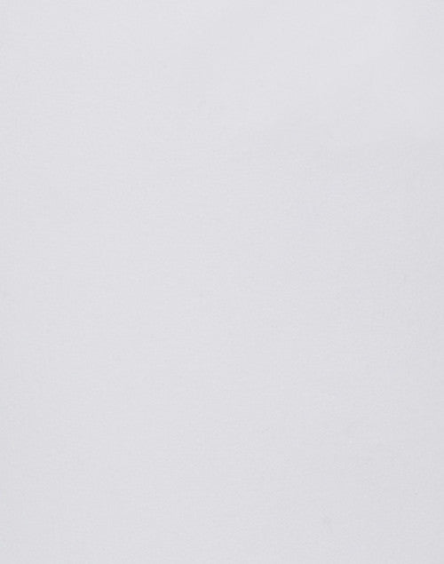 Super Stretch White Cotton Twill Tapered Leg Five - Pocket Jeans