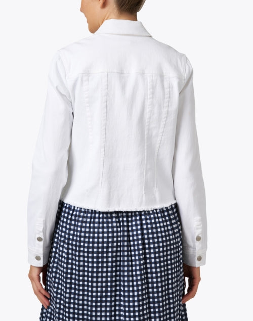 Stylish White Denim Casual Jacket for Everyday Wear