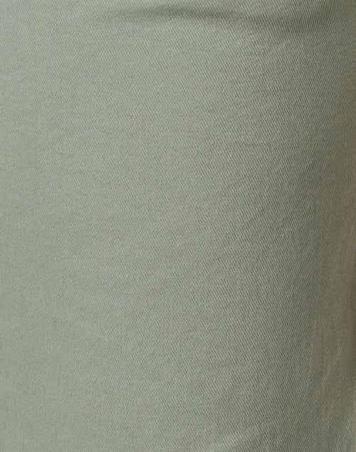Stylish Wicklow Sage Green Cotton Chino Cropped Pants for All-Day Comfort