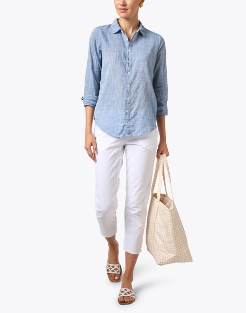 Frank & Eileen Wicklow White Italian-style Chino Casual Men's Pants for Contemporary Look