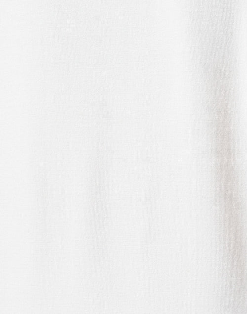 Elegant White Sleeveless Knit Women's Top