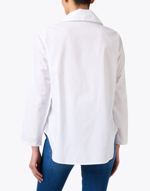 Stylish White Cotton Poplin Men's or Women's Shirt for All Occasions