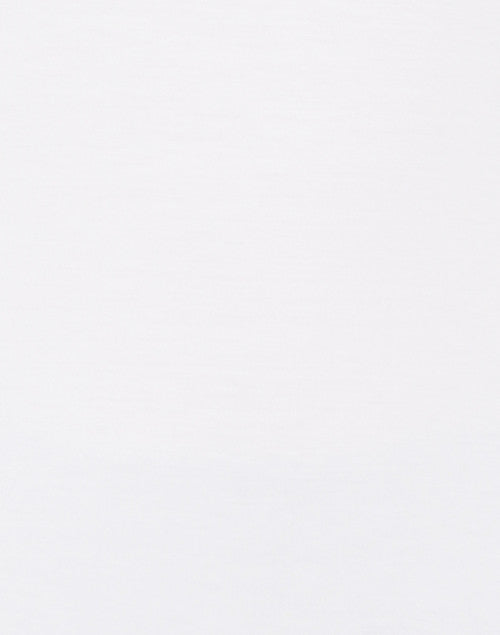 Elegant Stretchable White Scoop Neck Elbow-Sleeve Viscose Women's Top