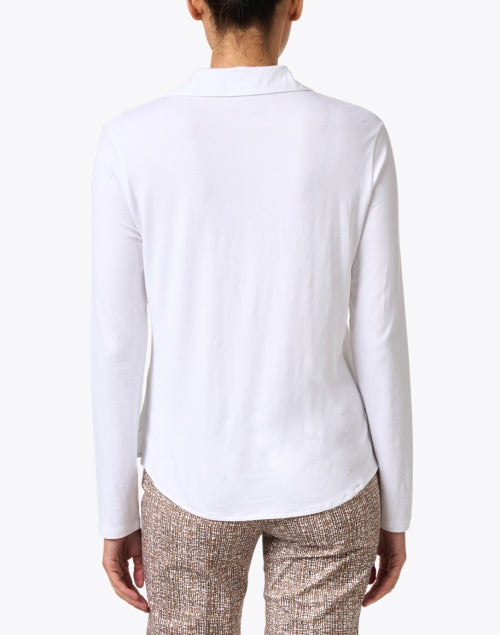 Exquisite White Button-Down Shirt for a Sophisticated Look