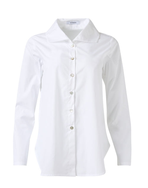 Stylish White Cotton Poplin Men's or Women's Shirt for All Occasions