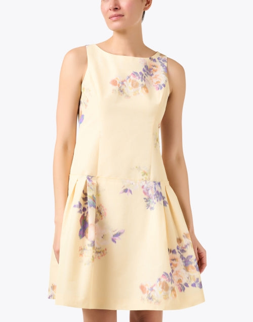 Gorgeous Yellow Dress with Floral Print for New Season