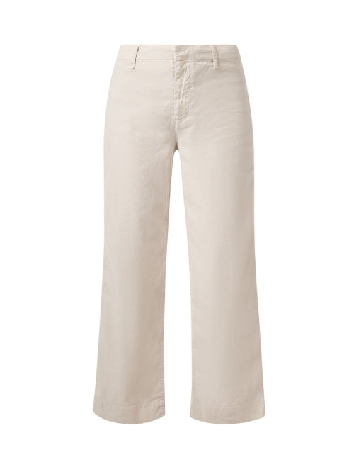 Frank & Eileen's Wexford Beige Cotton-Linen Blend Straight Leg Pants