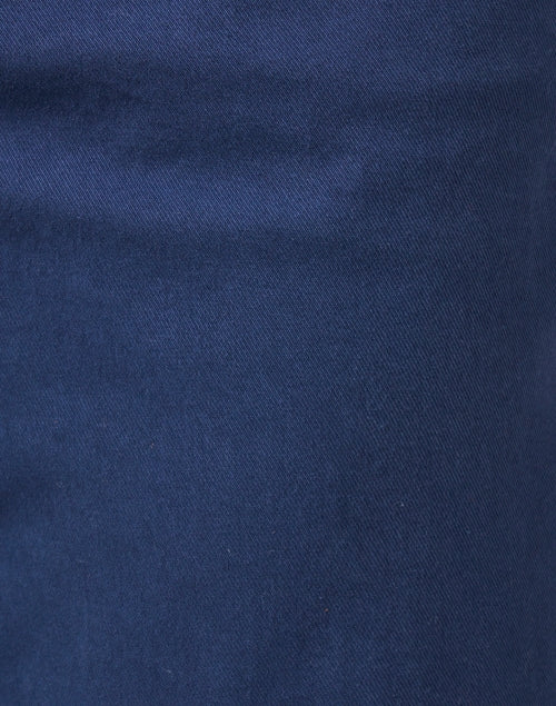 Westport Lightweight Stretch Navy Cotton Cropped Chino Pant
